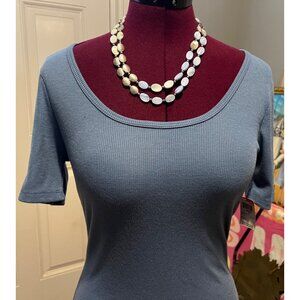 ✅ 3/$20 Sale-Blue bodycon dress with slit - Brand New! Women's Large